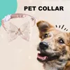 Coleiras de cachorro bonito moda pet colar elegante ajustável com arco coração pingente gato pescoço cinta vestir ferramenta para cães