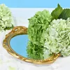 High-end 21 inch Real Touch Hydrangea Artificial Flowers Latex Faux Hydrangea Flowers for Wedding Bouquet Home Decor