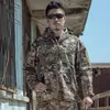 Ao ar livre à prova dwaterproof água casca dura jaqueta tática primavera outono fino respirável camo casaco masculino escalada treinamento do exército roupas de combate 240320