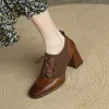 Laarzen nieuwe vrouwen oxford schoenen hoge hakken blote laarzen puntige teen veter omhoog enkellaarzen stretch botines vintage botas tacones mujer 9898n