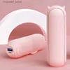 Electric Fans Handheld Folding Fan Mini Fan Portable Ventilador Foldable USB Charging 1600MAh Silent Small Fan with Power BankY240320