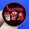 halloween horror movie film badge game movie film quotes pin Cute Anime Movies Games Hard Enamel Pins Collect Metal Cartoon Brooch Backpack Hat Bag Collar Badges