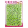 Baking Moulds 34Pcs Uppercase Letter Cookie Cutter Plastic Biscuit Fruit Knife Kitchen Cake Mold Tools Strips Embossing Printing