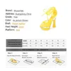 ドレスシューズShuzumiao Women Sandals 2021 Summer New Fashion Narrow Band Thick Heel Waterproof Platform High Heels女性キャットウォークH2403253