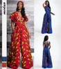 2020 Nouvelles vêtements africains dames combinaison plume pantalons à jambes larges pantalons de mode robes africaines pour femmes Robe Bandage Wear5332167
