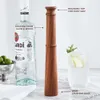 KITESSENSU Mixology Bartender Kit Conjunto de ferramentas Acessórios para carrinho de 5 peças com base Sapele: Muddler, Jigger, Colher, Opener, Strainer |Conjuntos de bar vintage para bartender doméstico