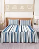 Bed Skirt Abstract Vertical Seamless Pattern Elastic Fitted Bedspread With Pillowcases Mattress Cover Bedding Set Sheet