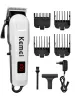 Clippers Kemei Professional Hair Cutting Machine Electric Hair Clipper Cordless Trimmer för män Uppladdningsbar Shaver Styling Tool KM809A