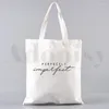 Shopping Bags Perfectly Imperfect Canvas Bag Casual Large Hand Ladies Empowerment Inspirational Handbag Print Capacity