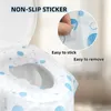 Coprisedili WC usa e getta extra large con tappetini in memory foam antiscivolo per il bagno