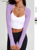 Active Sets Sports long sled shirt yoga dance cut top Shl fitness cardigan mini waist jacket ballet jacket sports jacket womens gym setC24320