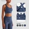 Aktywna bielizna Wisruning Cross Back Yoga Top Fitness Fe Sports Bra Women Push Up Sport Ubranie Fitness Oddychanie BRAC24320