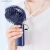 Electric Fans Handheld cooling fan 5speed folding handheld fan charging pocket fan portable ultra quiet power display suitable for officeshomesdormitoriesY2403