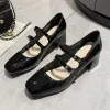 Pumps lente merk Lolita Mary Janes dames hoge hakken schoenen 2023 nieuwe trend sandalen mode dikke pompen pu lederen dames oxford schoenen