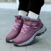 Casual Schuhe Winter Frauen Männer Stiefel Plüsch Leder Wasserdichte Turnschuhe Klettern Jagd Unisex Lace-up Outdoor Warme Wandern Boot mann