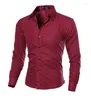 Men's Casual Shirts Camisas Hombre Vestir Dress Mens Shirt Slim Fit Chemise Homme Men Solid Mesh Heren Hemden Camisa Masculina 5XL VMMK