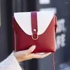 Omuz çantaları düz renkli mini kadın çanta çantası moda gündelik flep kapak crossbody için kadın bayanlar