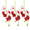 Dekoracje świąteczne Twerking 3PCS Electric Musical Santa Stunt z drzewem roku lalki