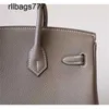 Handmade Bk Handbag High Fidelity Designer Togo Top Layer Cowhide Semi Wax Thread High Capacity Premium Feel Genuine Leather