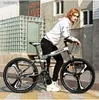 Bisiklet Ride-Ons Wolface 24/26inch Dağ Bisikleti Yetişkin Öğrenciler Singitsiz Variab Hızlı Araba Katlanır Doub Dis Disk Freni Şok Emilim Bicyc L240319