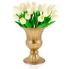 Vasi 2 pezzi vaso commemorativo lapide per fiori artificiali decorazioni per esterni contenitore classico lapide fiori in ferro