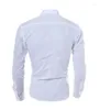 Camicie casual da uomo Camisas Hombre Vestir Dress Camicia da uomo Slim Fit Chemise Homme Uomo Solid Mesh Heren Hemden Camisa Masculina 5XL VMMK