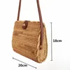 TOTES Fashion Ręcznie tkane kobiety słomkowe torebki małe torby na ramię bohemia plażowa torebka podróżna