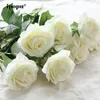 8st/11st REAL Touch Silk Rose Artificial Flowers Wedding Bridal Bouquet Fake Flowers Floral Wedding Party Decorative Flowers 240313