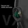 Słuchawki Nowe TRN VX 6BA+1DD Hybrydowy metal typu C In Ear Earnphone IEM HiFi DJ Monitor Running Sport Earda Zeato słuchawkowe