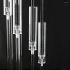 حاملي الشموع 5/10cps مركزية Candelabra Acrylic Candlesticks Home Decor Decort