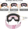 Goggles Findway Kids Ski Goggles 100% УФ -защита OTG Antifog Устойчивость