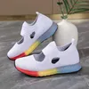 Casual Shoes Women Woman Platform Sneakers Hollow Fabric Running Dazzle Color Match Sole Ladies Loafers Size 45 Neon