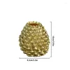 Candle Holders Resin Pine Cone Holder Gold Silver Color Simulation Pinecone Rod Wax Candlestick Desktop Ornaments Gifts Home Decoration