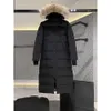 Cananda Goosewomen's Canadian Down Jacket Women's Parkers vinter i mitten av längden över knä huva tjocka varma gooses rockar kvinnliga122533 Chenghao01 237