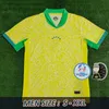 브라질 축구 저지 2024 Copa America Cup Neymar Vini Jr Kids 키트 세트 2025 브라질 국가 팀 축구 셔츠 24/25 홈 어웨이 버전 Rodrygo Martinelli