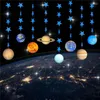 Party Decoration Solar System Banner Planet Garlands Star Paper Galaxy Outer Space Flag Kids Bedroom Birthday Supplies