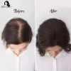 Piece Full Shine Hair Topper Ombre 3*5inch Machine Naturally Remy Hair Piece With Clips 100% Real Human Hair Mono Base For Woman