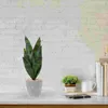 Decoratieve Bloemen Kamerplanten Kunstmatige Tijger Piranha Fake Snake Picks Bloem Realistisch Huishoudelijk Elegant Sansevieria Ornament Levensecht