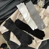 Kvinnors strumpor Bomull Dela tå Mid-kalv Solid Color Stripe Stockings Bekväma mjuka två-toed japanska Harajuku Tabi Sox