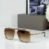 Design de luxo DITA Mach Six Óculos de Sol Diamante Corte Borda Artesanato Homens e Mulheres UV400 Óculos de Sol de Alta Qualidade