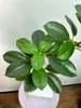 Decoratieve bloemen 65cm groen blad plant plastic nep bloemstuk sier binnen kunstmatig voor home decor kantoor