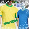 Maillot de football du Brésil 2024 Copa America Cup NEYMAR VINI JR Kit pour enfants Ensembles 2025 Maillot de football de l'équipe nationale du Brésil 24/25 Version du joueur à domicile 4XL RODRYGO MARTINELLI