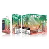 Boîte Fluum originale numérique 15000 bouffées jetables Vape Puff 15k indicateur de puissance d'huile bobine de maille rechargeable E cigarettes débit d'air réglable pré-rempli 22 ml Vaper