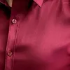 Мужские классические рубашки 6XL Рубашка с длинным рукавом Мода Весна/лето Негладкая Шелковистая ткань больших размеров Формальная Деловая Повседневная Высокое качество Slim Fit