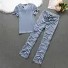 2024 sommer Frauen V-ausschnitt Kurzarm Top und Lange Hosen Set Zwei Stück Set frauen Casual Sportswear-Set