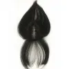 Toppers 8X11cm dentelle suisse cheveux humains femmes Topper postiches Clips avec 3D Air Bang pour les femmes léger perte de cheveux Volume