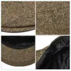 Newsboy Hats Botvela 100% Wool Flat C Mens Scally CS HerringBone News Boys Khaki Ivy Hat Kabis Driver Beret Boina 002C24319