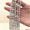 Beaded Necklaces Handmade Long 200Cm Natural 78Mm White Baroque Freshwater Pearl Necklace Sweater Chains6382252 Drop Delivery Jewelry Dhyjo