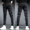 Primavera Estate Nero Grigio Cargo Jeans Uomo Streetwear Denim Jogger Pantaloni Baggy Harem Jean Pantaloni cargo pantaloni uomo jeans 240304