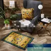 Alfombra ligera de lujo con estampado de tela en relieve, decoración para puerta, pasillo y sala de estar, alfombras, modelo de habitación, cojines para balcón